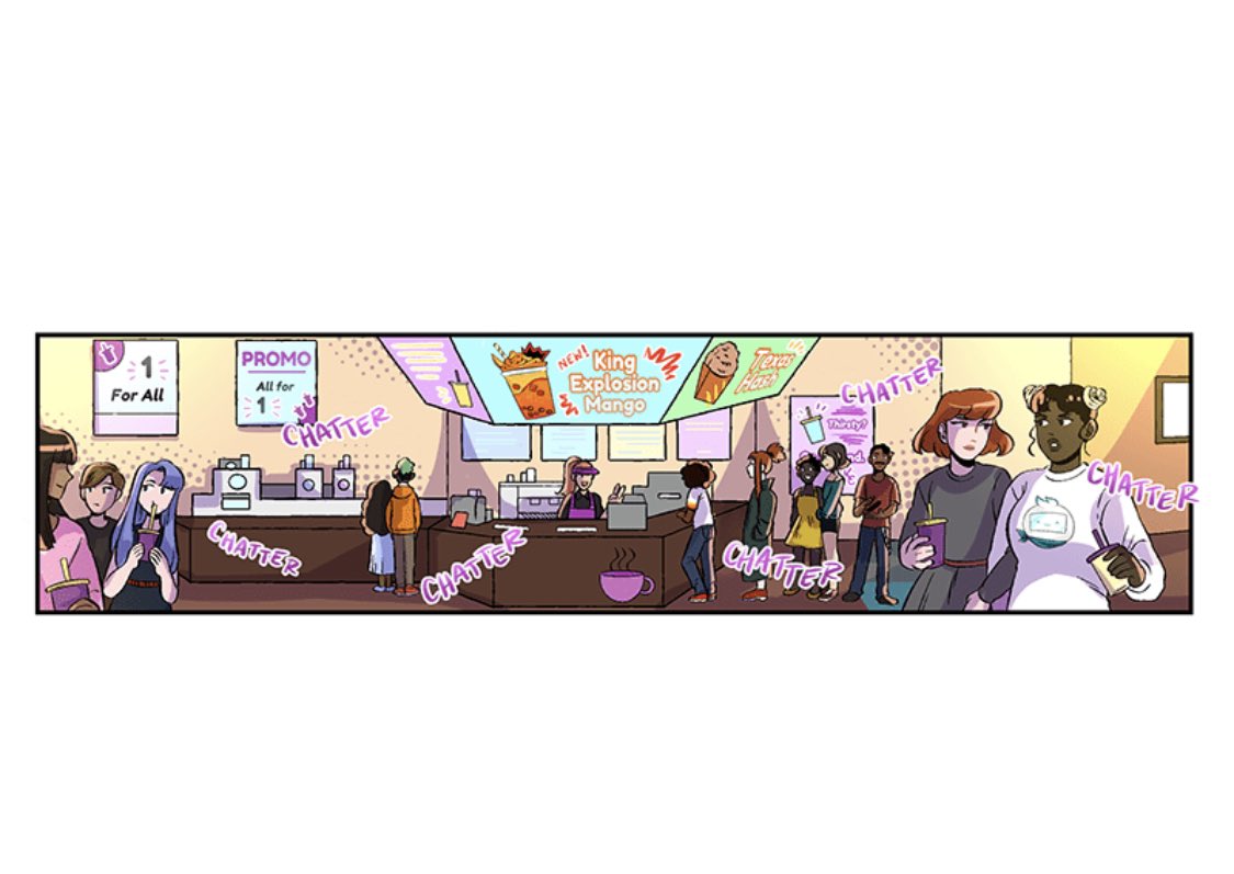 Ok so I know I said it was a tiny reference but I may have... created a My Hero Academia themed Boba Cafe 