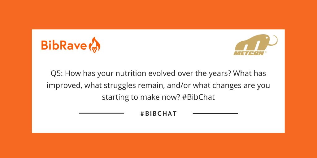 BibRave's tweet photo. Q5: How has your nutrition evolved over the years? What has improved, what struggles remain, and/or what changes are you starting to make now? #BibChat https://t.co/R9AdAfWQLs