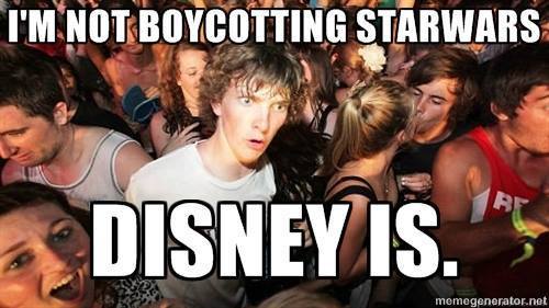 rebelrealcanon's tweet photo. If you think *any* part of Disney's #StarWars canon honors--let alone doesn't outright contradict--the original canon overseen by Lucas since 1976, then you haven't looked closely at either.
*Every* part of their canon is an abomination. No exceptions.
#FightTheMouse #realcanon https://t.co/2QC2doyIDc
