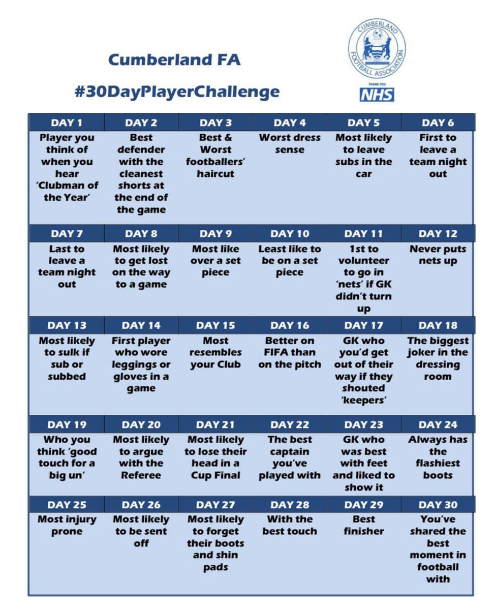 Day 5: This has to go to the whole team without a doubt. The amount of times at the end of a game we had to wait half an hour with the ref while someone went and drove to a cash point 🤣 too effort