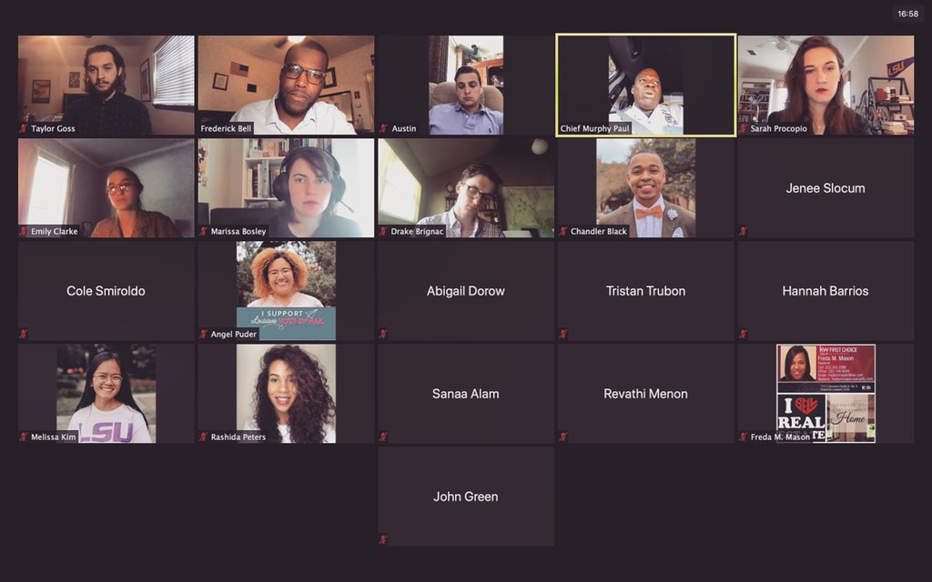 la_platform's tweet image. We thank Baton Rouge Police Chief Murphy Paul for joining us for an intimate discussion around policy, policing, &amp;amp; protests. Criminal justice is one of our primary tenants, &amp;amp; we are focused on providing long-term solutions to systemic problems. This conversation was the 1st step.