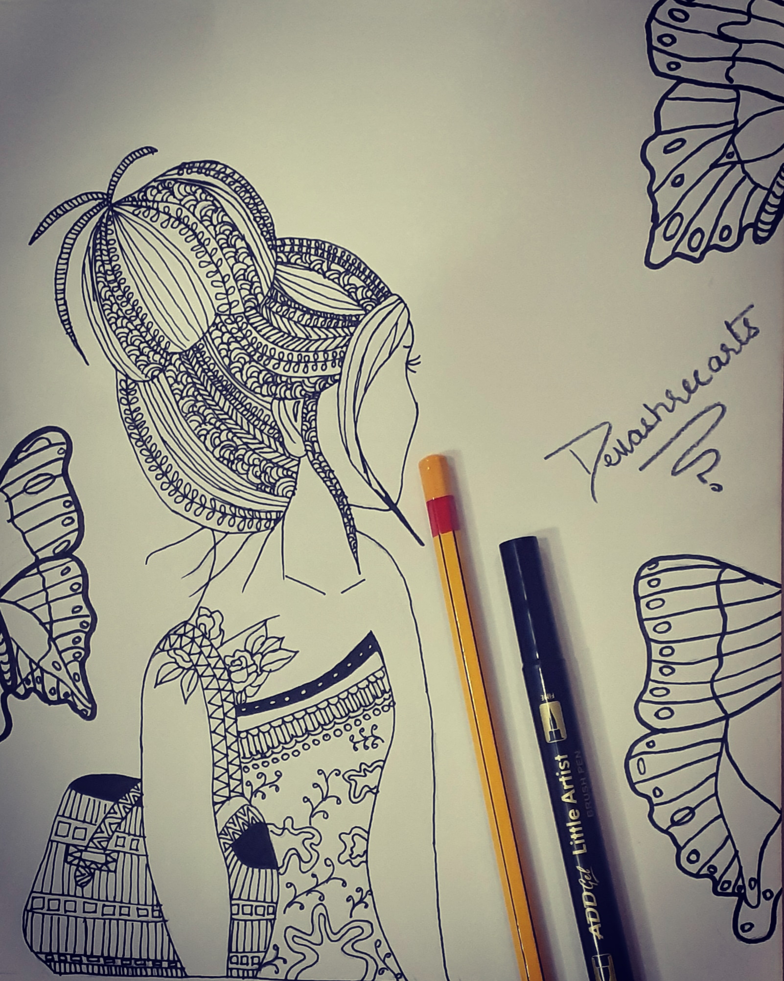 Creative art sale pencil sketch