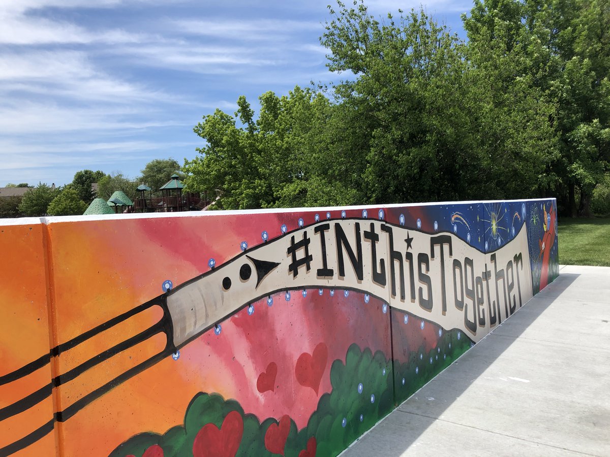 FishersParks's tweet photo. Have you checked out this month's #StoryWalk 📚+ the new #FishersArt wall by @ArtistryTravis at Brooks School Park? https://t.co/afGYfGIqRC @HamiltonEastPL #VibrantCity https://t.co/hkGr4vXUHZ