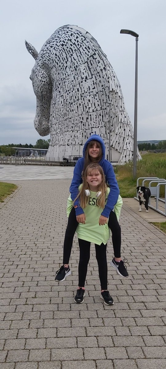 <a href="/MorayPS/">Moray Primary School</a> @MissWalkerP7W
@P6MMoray Hayden &amp; Teigan walked from New Carron to the Kelpies, Hayden had a helping hand as she moaned &amp; moaned about how far it was 🤣🤣