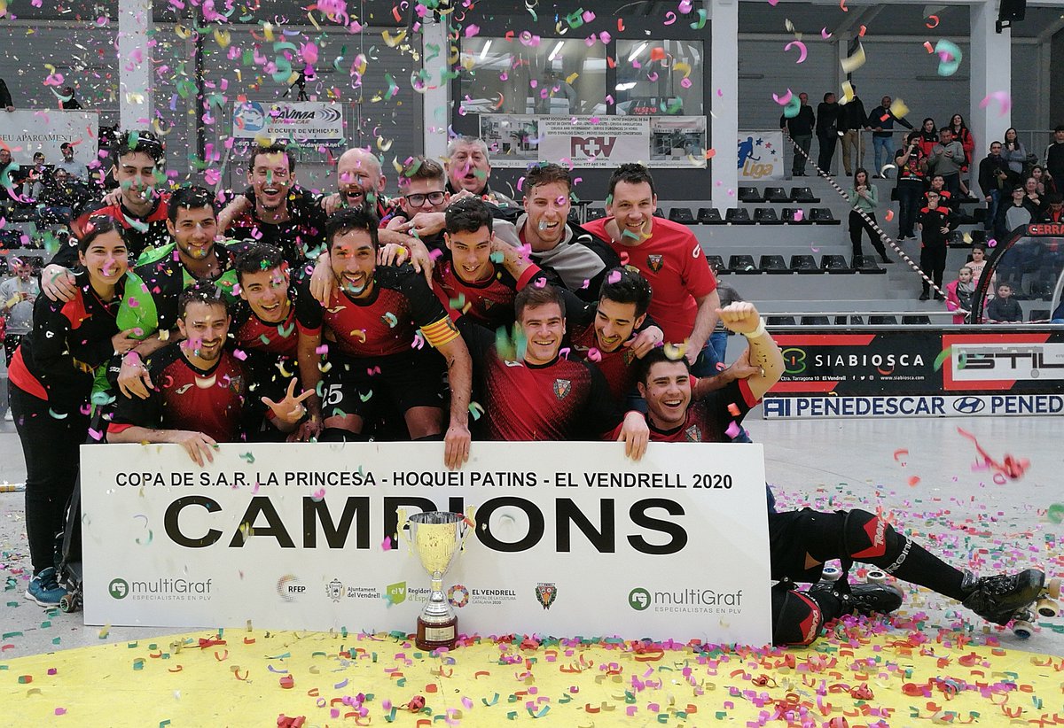 El primer equip d'hoquei del CE Vendrell manté la majoria de jugadors en el seu retorn a l'OK Lliga Or bit.ly/3heeZTG #oklliga