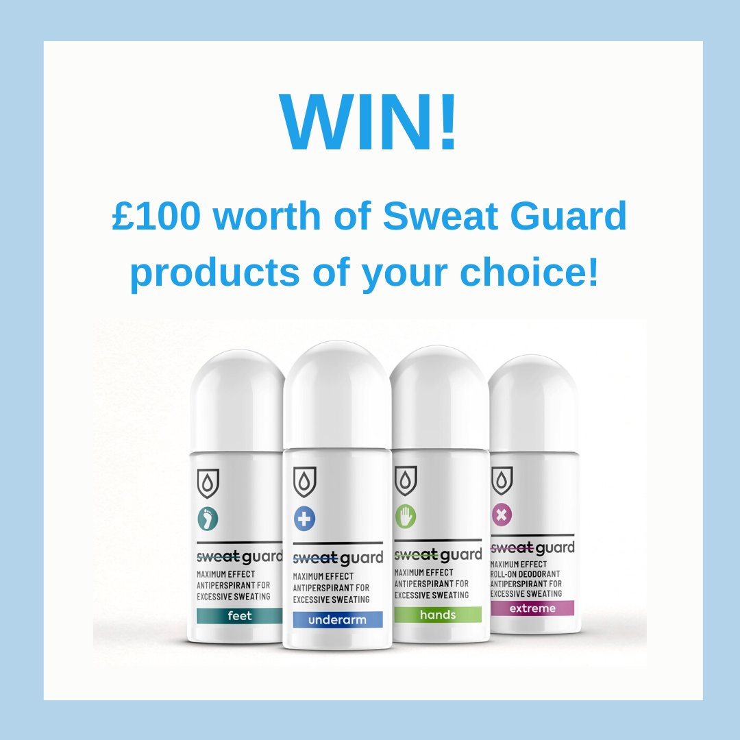Sweat_guard's tweet photo. *GIVEAWAY* £100 worth of our products to one lucky winner.
To enter:
-Follow @sweatguardofficial on Instagram, @Sweat Guard Ltd on Facebook and @Sweat_guard on Twitter.
-Tag 2 x friends/family
T&C’s apply- link in bio.
#giveaway #sweatguard #dontsweatit #hyperhidrosis https://t.co/qgfEsSJ6v9