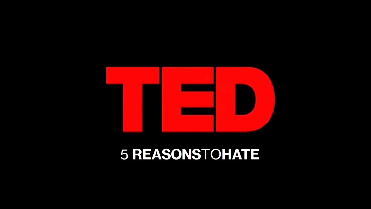 5 Reasons to Hate TED - listen to my latest short video that might persuade you that TED Talks are not all they're cracked up to be - youtube.com/watch?v=1E93Tl…