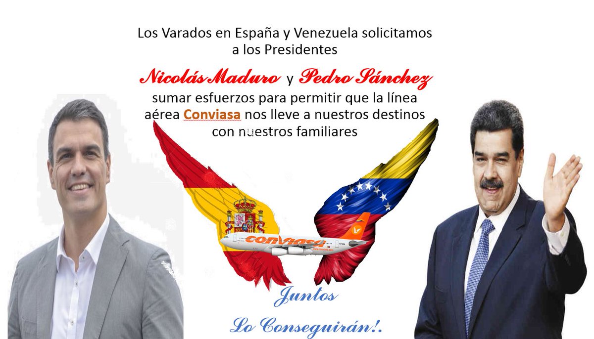 GabyCisnero1's tweet photo. Pdtes @NicolasMaduro y @sanchezcastejon y demás autoridades @drodriven2 @AranchaGlezLaya @jaarreaza @jesussilvaf @JosepBorrellF @DipMarioIsea es el momento oportuno para establecer acuerdo favorables a todos los varados en ambas naciones necesitamos volver a nuestros hogares https://t.co/rTomzHbPO1