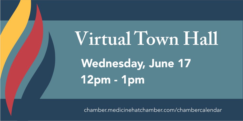 Join us for our first ever Virtual Town Hall on June 17th! We will have presentations by the <a href="/medicinehatcity/">City of Medicine Hat</a>, <a href="/CFSEA/">CFSea</a>, @CF_Entre_Corp and <a href="/CMHA_ASER/">CMHA Alberta Southeast Region</a> and updates on all the work we've been doing during #COVID19. Register today!

bit.ly/MHDCTownHall