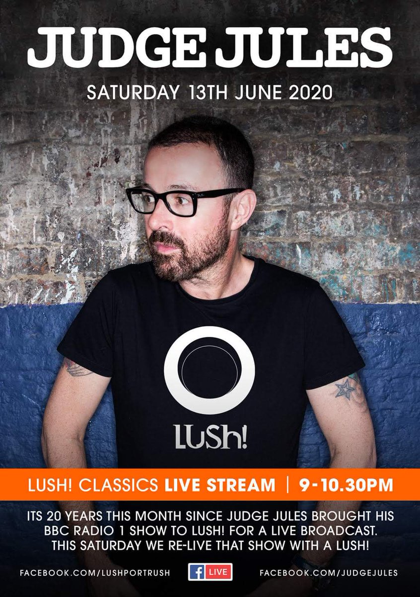RealJudgeJules's tweet photo. This Saturday. Lush! No Brainer.

Who's playing "in"? 🙋‍♂️🙋‍♀️

#20yearssinceradio1 https://t.co/WsRRi9lZ3Q