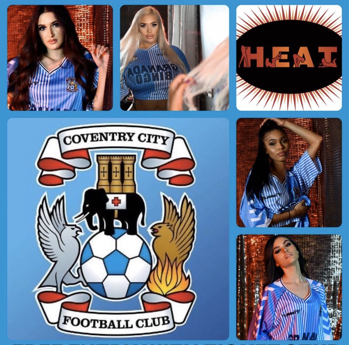 CoventryHeat's tweet photo. OUR CITY IS PROUD! ⚽️ Congratulations @Coventry_City we’re going UP baby!💋 #coventrysonlygentlemensclub #CoventryCity #pusb #skyblues  like what you see? Head over to our Instagram for more. https://t.co/yUtW7hhtAF https://t.co/5qb9Q6cIXt