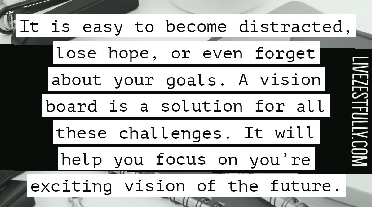 LiveZestfully's tweet photo. It is easy to become distracted, lose hope, or even forget about your #goals. A #visionboard is a solution for all these challenges. I will help you focus on you're exciting vision of the future > > > https://t.co/he9yl4SYnG https://t.co/2qKUYKiQSB