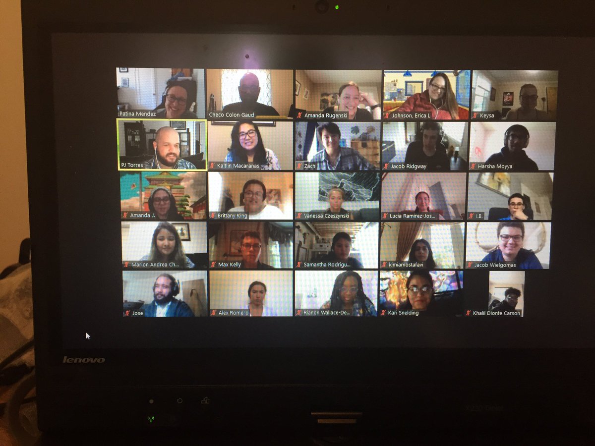 ChecoLab's tweet photo. 1st ever Virtual #SFSInstars Orientation. @BenthosNews #SFSSummerOfScience https://t.co/Xhwo34eshT