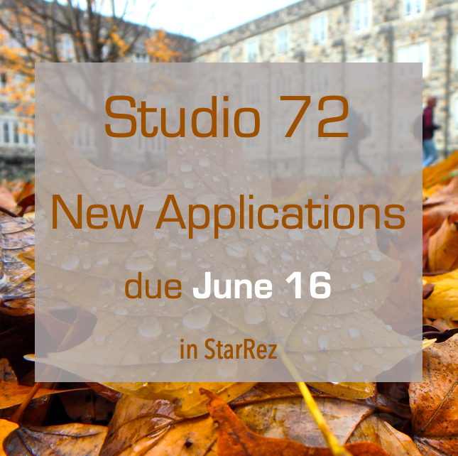 VTStudio72's tweet photo. Apply by Tuesday, June 16 to be part of Studio 72 this year!

#vt24 @VTHRL https://t.co/FJ1UiyFVnP