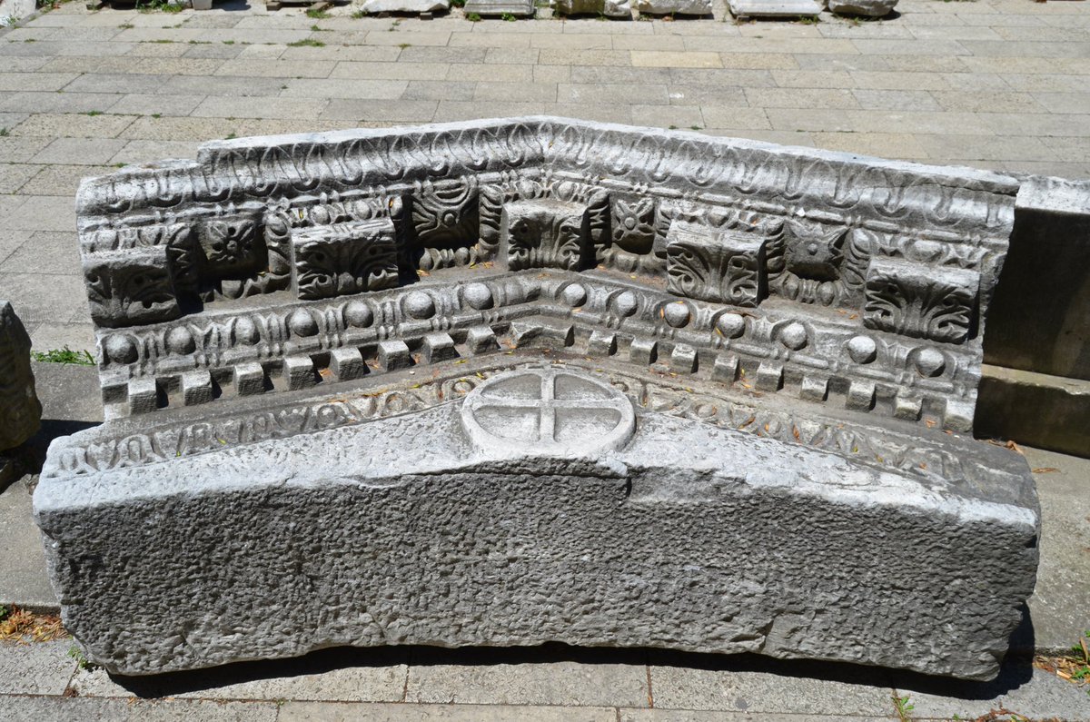 ByzantineLegacy's tweet photo. Remains of the church of Hagia Sophia built around 415 during the reign of Theodosius II, which was later destroyed during the Nika Riots of 532
In the garden of Hagia Sophia Museum https://t.co/wUP5ikgMxL