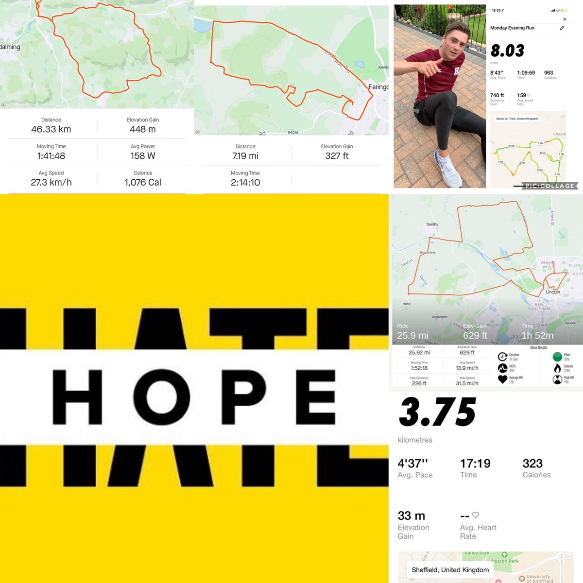 HallamMensFooty's tweet photo. 4 days in and another steady one from the lads yesterday smashing out 86 miles! This now puts us on a grand total of 354 miles. We’ve smashed the initial target 4 days in so we’re upping the stakes and pushing for 500 miles. Show your support and donate, link in our bio👊🏻 https://t.co/MFUokcjoSA
