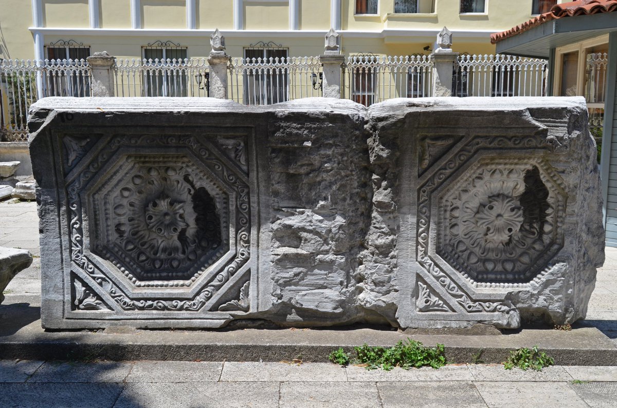 ByzantineLegacy's tweet photo. Remains of the church of Hagia Sophia built around 415 during the reign of Theodosius II, which was later destroyed during the Nika Riots of 532
In the garden of Hagia Sophia Museum https://t.co/wUP5ikgMxL