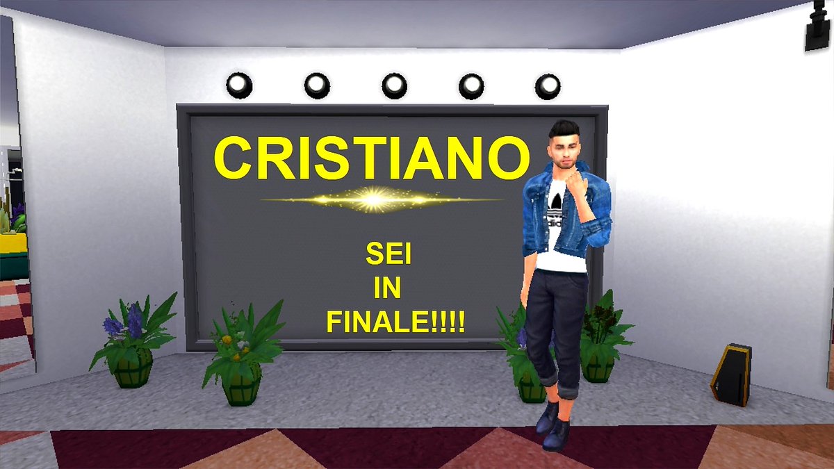 gf_sims's tweet photo. CRISTIANO è il PRIMO FINALISTA della 10^edizione del #GFSIMS! (essendo rimasto l'unico concorrente maschile all'interno della casa) https://t.co/XcRYUIHcOP