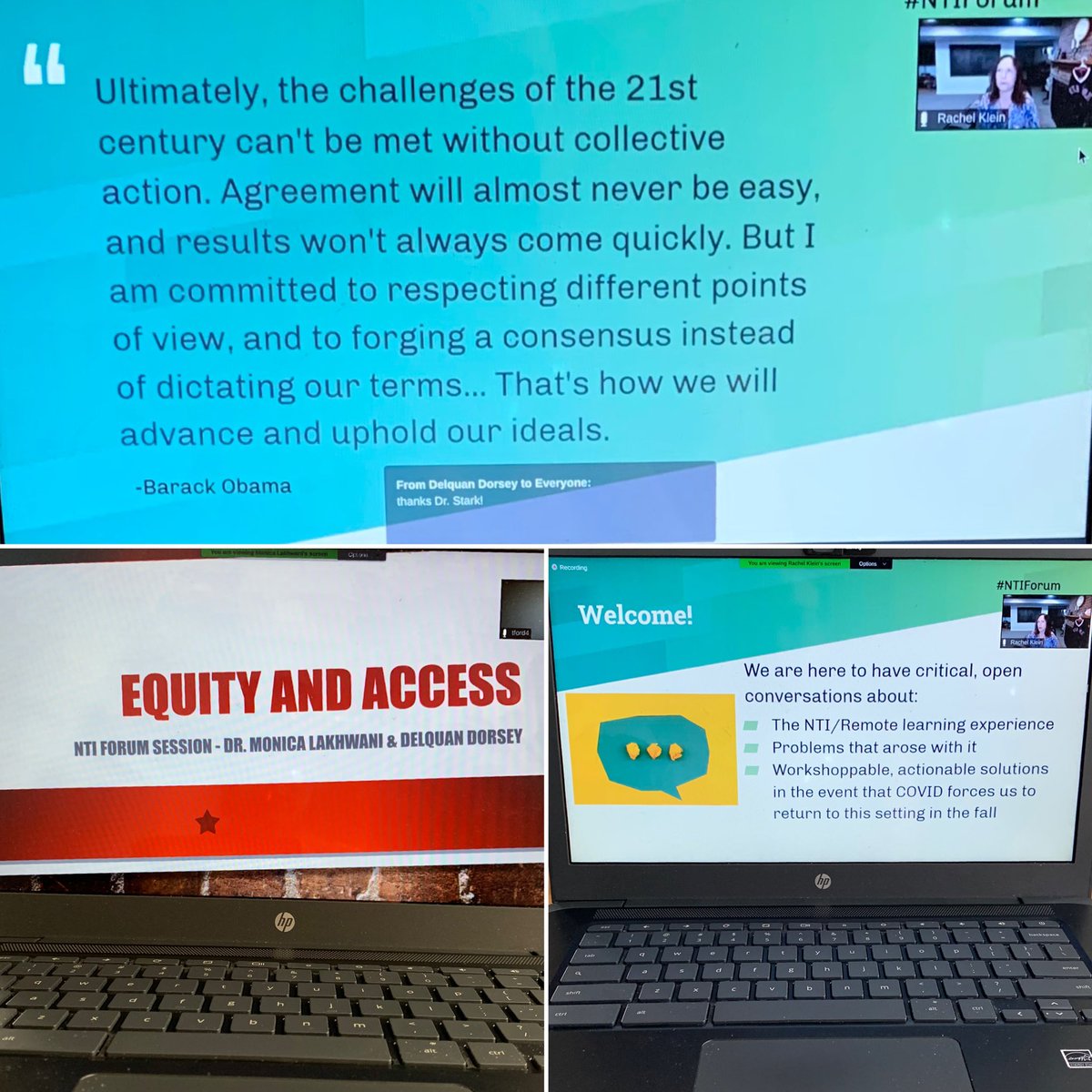 MsHannahLipman's tweet photo. Thank you @RAKlein6 @DelQuan3 @monicalakhwani @WhoDat40047 and @JCPSDEP1 β€οΈππ½βπΎ βThese are not gripping sessions,β but collaborative sessions that are solutions-oriented! #NTIForum #AREYouJCPS #EducatorsforJustice https://t.co/qJRbN46fG6