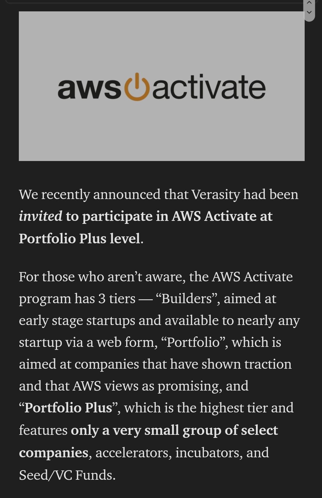 aws portfolio plus