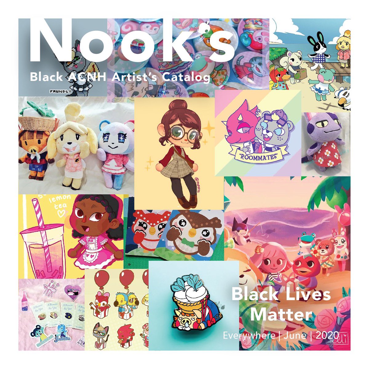NooksCatalog's tweet photo. Special Edition no. 2
My newest catalog features a few Black creatives who have Animal Crossing art/merchandise! Here are a couple of pages from this spread, but please check out the full catalog here:
https://t.co/C4ISp4orl9
#blackcreators #blackartists #acnh https://t.co/FT7MbVGiQZ