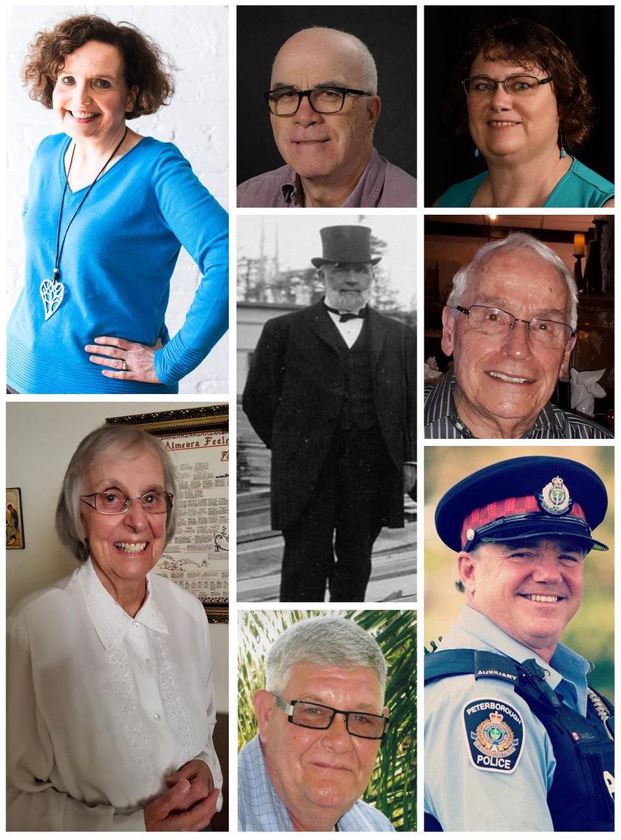 NEW
George A. Cox - Community Builder
Ann Douglas - Literary
Allan Harding - Samaritan
Fred Huffman - Entertainment/Musical
Rosemary McConkey - Cultural/Community Betterment
Don Parnell - Cultural/Community Betterment
John Robinson - Dramatic Arts
Marilyn Robinson - Dramatic Arts