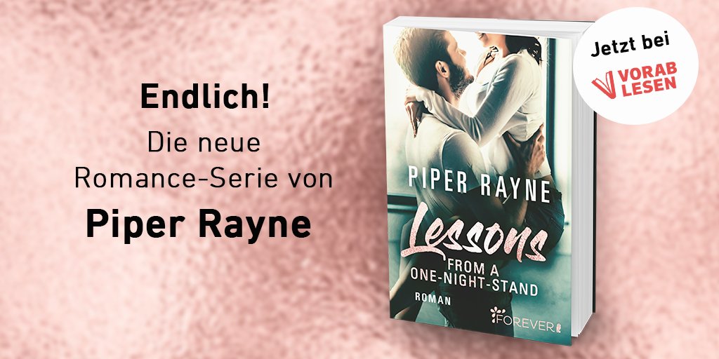Ab dem 29.06. gibt es endlich wieder neuen Lesestoff von Piper Rayne 😍 Doch so lange müsst ihr zum Glück gar nicht mehr warten, denn auf @vorablesen verlosen wir bereits jetzt 1 von 100 Exemplaren. Mehr dazu erfahrt ihr hier: vorablesen.de/buecher/lesson… Viel Glück!