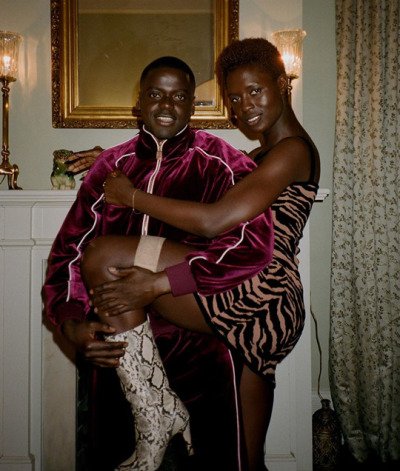 daniel kaluuya and jodie turner-smith on the set of queen & slim (2019)...