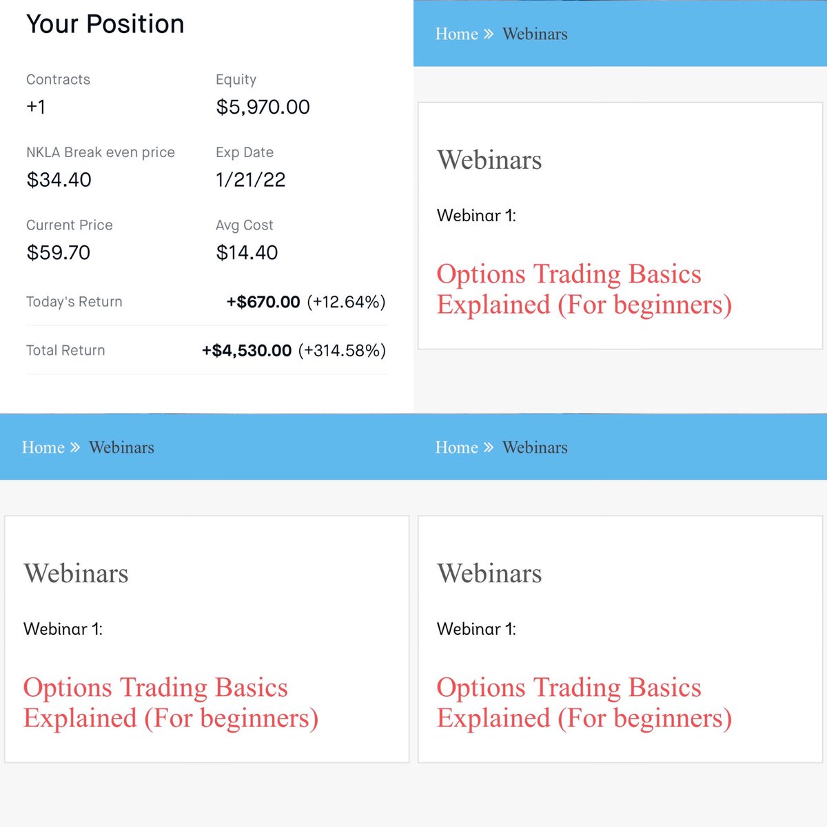 milldoloptions's tweet image. Learn how to trade options today in the stock market!
Visit us at milliondollaroptions.com
#Options #optionsalert #optionsflow #OptionsTrading #trader #investing #robinhoodapp #wallstreet #stockmarket #optionstrader #optionstrades