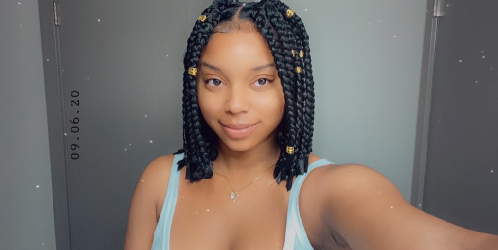 Dropping this here because this was my first time doing short braids and I’m proud of myself. #keepgettingbetter