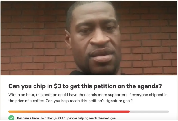 Myself and more than 50 other former Change.org employees are calling on <a href="/Change/">Change.org</a> to donate the money raised from the Justice for George Floyd petition and more. Read our list of demands: medium.com/@blmopenletter…