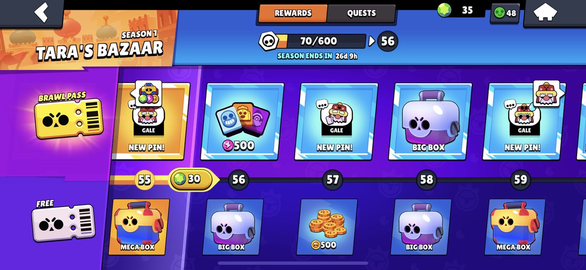Someone can explain it? If i don’t open my reward after 55..
How can i get the skin after the brawl pass season? Because i want to save my boxes..
