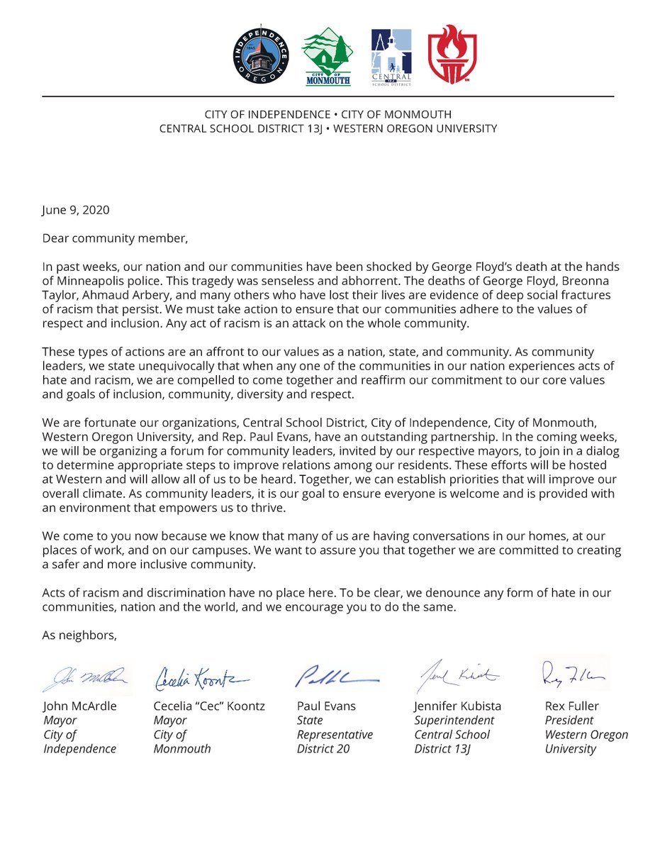 A letter to our Community.