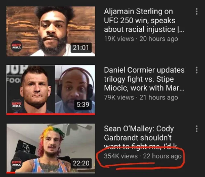 The_Inside_Word's tweet photo. Want to know why Sean O'Malley is calling out Cody Garbrandt and not someone like Aljamain Sterling?
#ItIsBusiness #UFC #MMATwitter https://t.co/oUIudvRixg