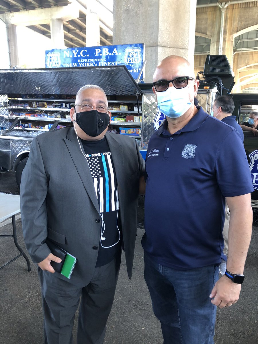 JZubiPBA's tweet photo. Want to thank @ClarkPenaEH for attending today’s joint news conference at Randal’s Island. Police, now more than ever, need support and Mr. Pena is always there to support Law Enforcement. https://t.co/muXFi9u6YI
