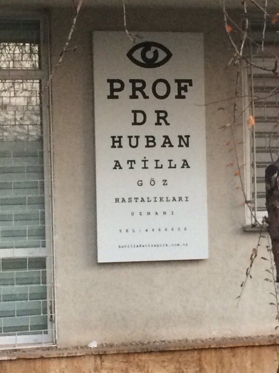 Gördüğüm en güzel doktor tabelası