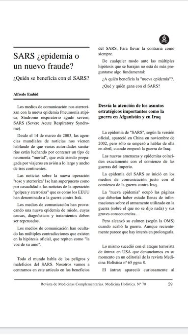SARS, falsa epidemia de la neumon&iacute;a mortal (2003) . No se ,si pod&eacute;is descargar todo desde elance anterior<a href="/tag/topless"class="tags"><span>#topless</span></a><a href="/tag/flashing"class="tags"><span>#flashing</span></a>