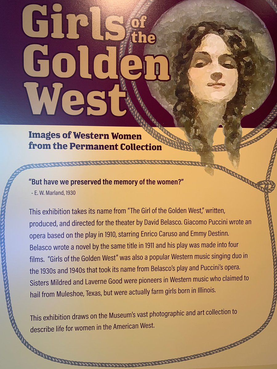 ncwhm's tweet photo. This reminds me of Colors of Clay from yesterday. Ceremonial Water Carriers by Gilbert Atencio. Girls of the Golden West exhibition is named after a play and opera from the early 1900s with the same name. Gonna carry my mug on my head like that. Lol! #HashtagTheCowboy Thanks, Tim https://t.co/O7SMVF1nuc