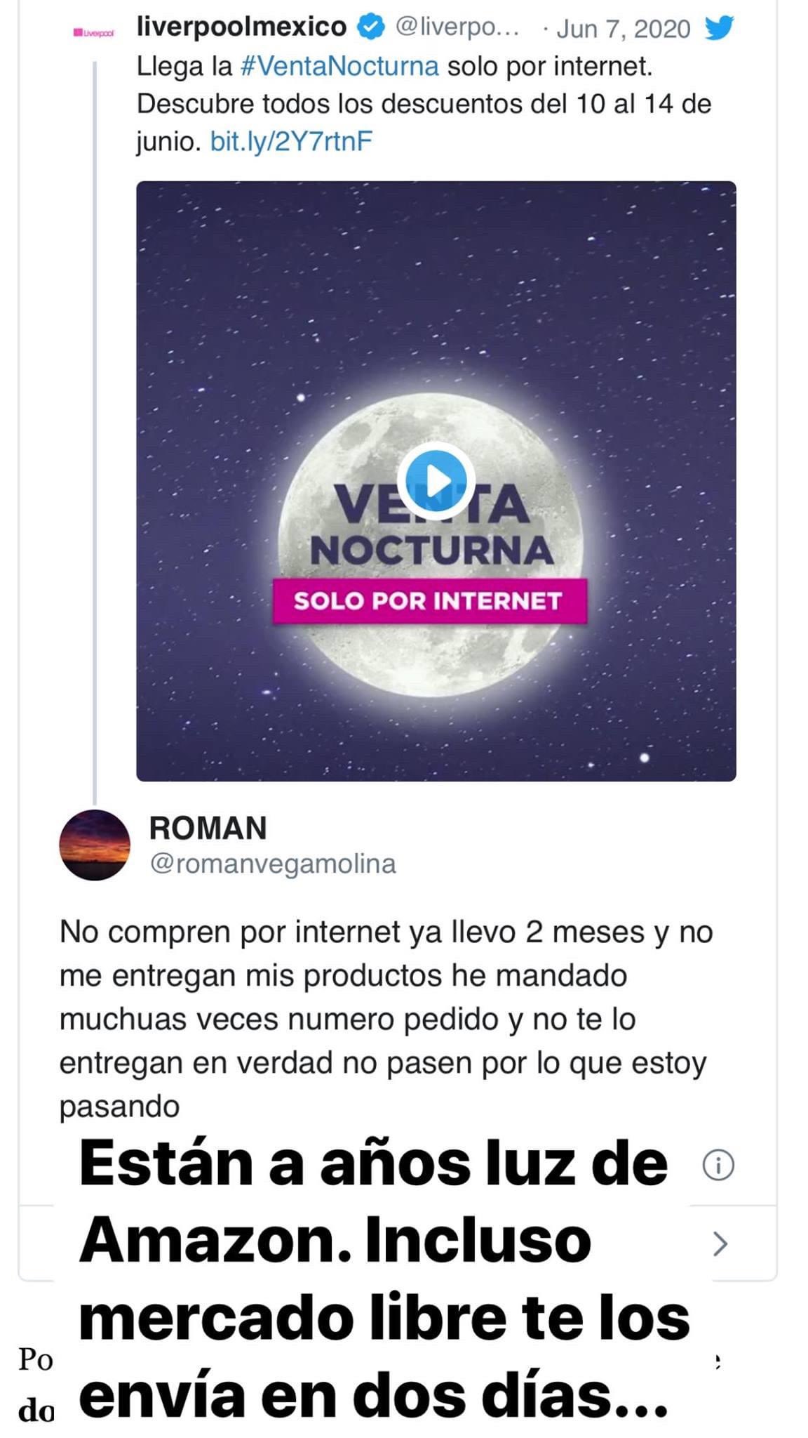 venta nocturna amazon