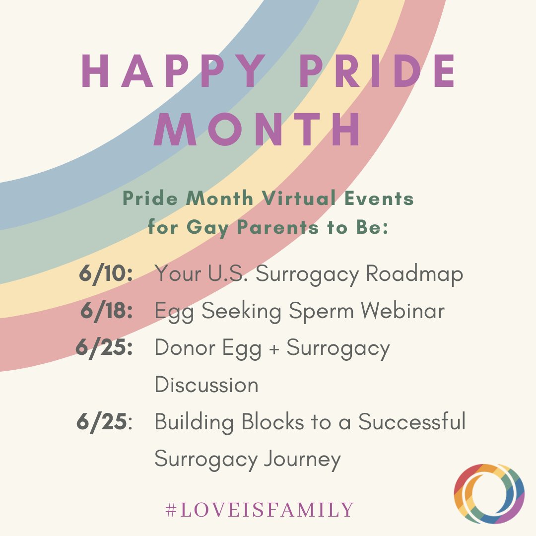 ORMFertility's tweet photo. Interested in learning how to grow your family? We are hosting a handful of free virtual events for #PRIDE month to educate gay parents to be on their fertility options. Follow @Love Is Family to stay in the loop with our fertility resources for LGBTQ+!

#LoveIsFamily https://t.co/geINtn2Vql