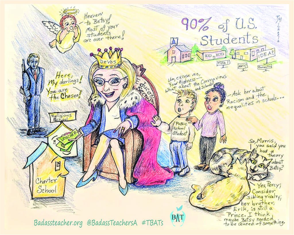 OregonBATs (@oregonbats) on Twitter photo students struggling in a pandemic. She's sailing on her yacht, tossing a few life preservers to kids already on land, while the rest of America’s children flounder in the wake of the #COVID19 tsunami.
badassteacher.org/bats-blog/bets… #TBATs <a href="/WaBATs_/">Wa Badass Teachers A</a> <a href="/NVBats/">NVBATs</a> <a href="/TxBats/">Texas Bats</a> students struggling in a pandemic. She's sailing on her yacht, tossing a few life preservers to kids already on land, while the rest of America’s children flounder in the wake of the #COVID19 tsunami.
badassteacher.org/bats-blog/bets… #TBATs <a href="/WaBATs_/">Wa Badass Teachers A</a> <a href="/NVBats/">NVBATs</a> <a href="/TxBats/">Texas Bats</a>