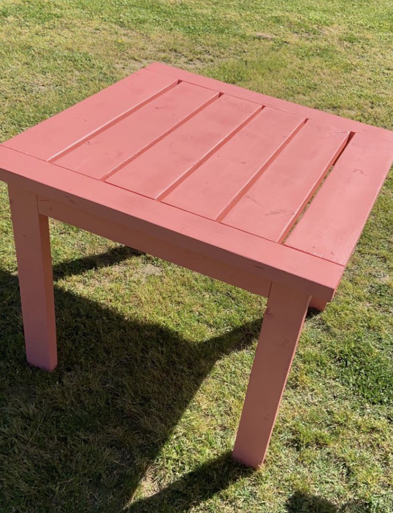 ashtonlalyn's tweet photo. If anyone is interested in having me make a table like this, let me know! They are 35 1/2 in wide and 28 1/2 in tall. I can do any color you want! They’re $75 if painted $60 if not painted. 😊 https://t.co/LohF8s9WzH