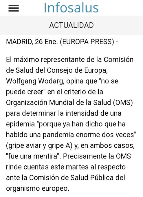 OMS es una "f&aacute;brica" de pandemias/epidemias falsas: gripe aviar, gripe A,gripe porcina, SARS, MERS, SIDA<a href="/tag/erotic"class="tags"><span>#erotic</span></a><a href="/tag/sheerlingerie"class="tags"><span>#sheerlingerie</span></a>