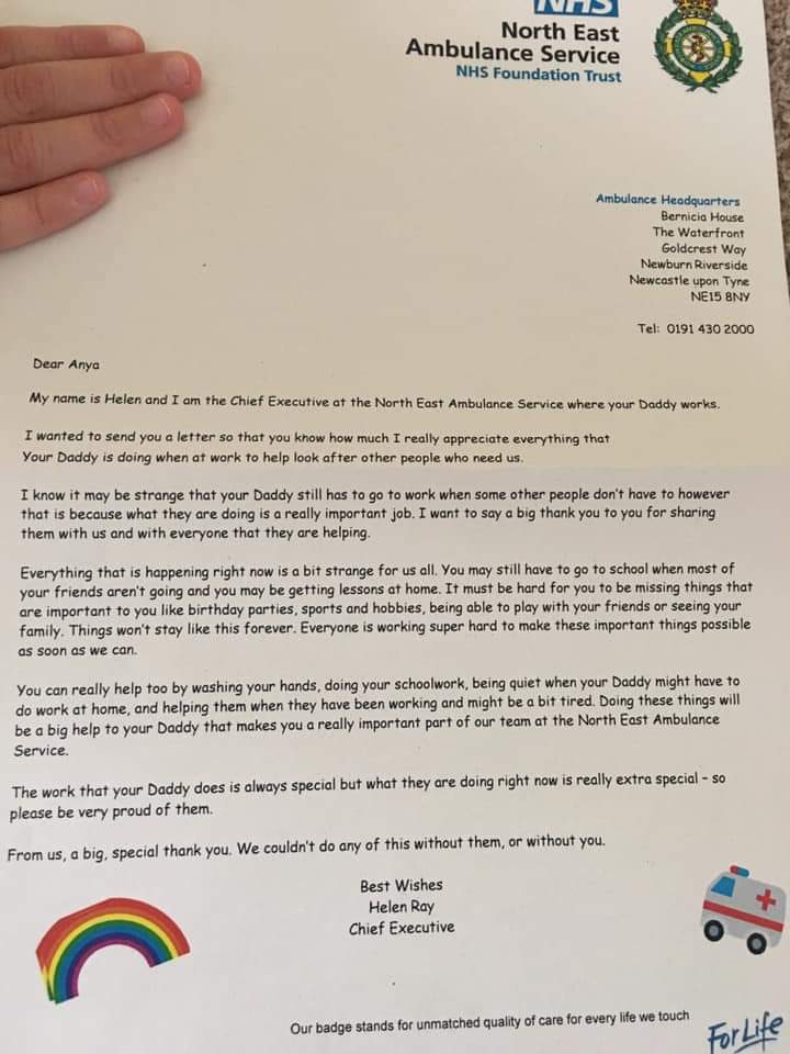 Lesley B (she/her) (@yas_lesleyb) on Twitter photo A NEAS friends kids have recieved these today. What a lovely thing to do. <a href="/MedicMarathon/">Si B</a> and I work for YAS and our 2 boys have been fantastic through these unusual times. I wonder if it's something <a href="/YorksAmbulance/">Yorkshire Ambulance</a> would consider? @kathlavery <a href="/rodbarnes_yas/">Rod Barnes</a> <a href="/ChristineBrere3/">Christine Brereton</a> A NEAS friends kids have recieved these today. What a lovely thing to do. <a href="/MedicMarathon/">Si B</a> and I work for YAS and our 2 boys have been fantastic through these unusual times. I wonder if it's something <a href="/YorksAmbulance/">Yorkshire Ambulance</a> would consider? @kathlavery <a href="/rodbarnes_yas/">Rod Barnes</a> <a href="/ChristineBrere3/">Christine Brereton</a>