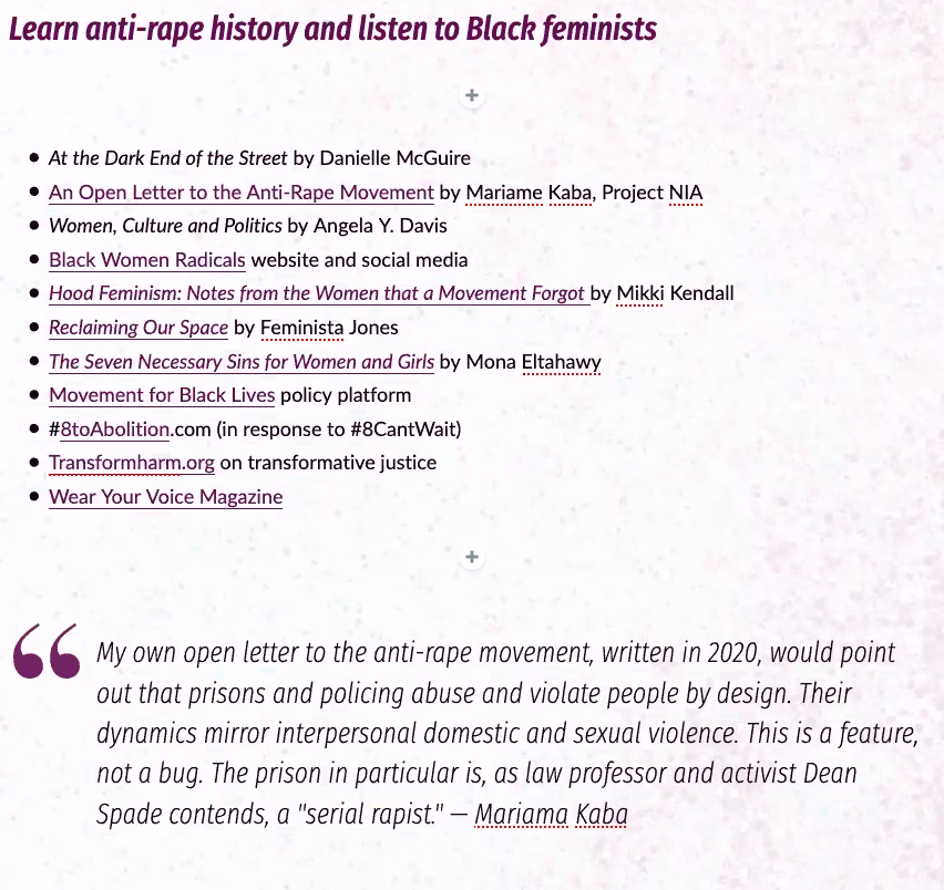#CAIA2020 <a href="/Wagatwe/">Wagatwe is on bsky & IG</a> provides some great resources to learn history and listen to Black feminists throughout time.