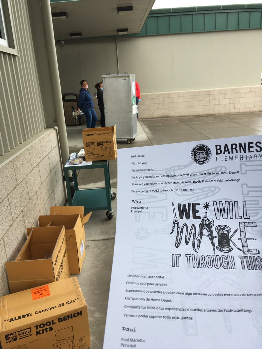 Our 3rd round of <a href="/HomeDepot/">The Home Depot</a> craft kit donations heading out to <a href="/BeavertonSD/">Beaverton Schools</a> schools. 100 Barnes Elementary Ss are busy crafting at home today! And a huge shoutout to @BeavertonSDCafe Nutrition Services for providing #grabngo lunches! #kidmadethings #BSDFutureReady <a href="/BSDFutureBus/">#FutureBus</a>