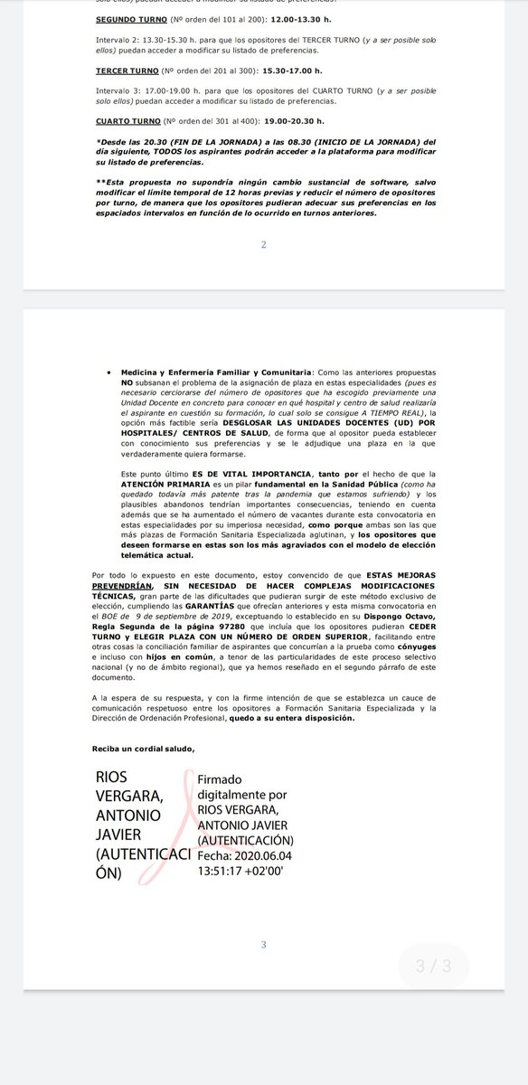 LLorenterios's tweet photo. ESTA ES NUESTRA FALTA DE RESPETO A LA ADMINISTRACIÓN @sanidadgob? 

Firmada digitalmente por mi, enviada por correo a la D.G.O.P. Contestación? Ninguna. 
#RogufeDimisión @SheilajustoS @Medicilio @DrMacarron @RaquelBlascoR @jesussanzsanz44 @salvadorilla @cesm_sindicatos @Nopanaden https://t.co/uyAtHk4xp5