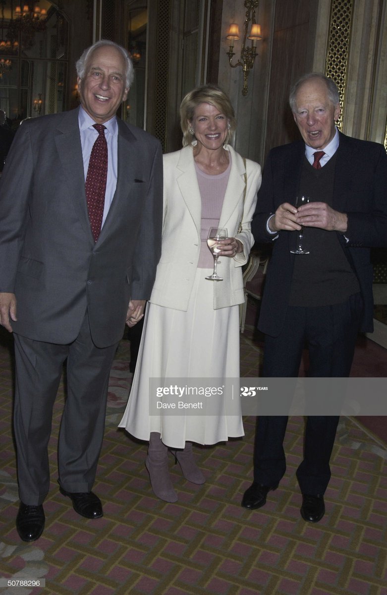  #JacobRothschild together with  #EvelyneRothschild and  #LynnForesterRothschild. Lynn is the spouse of  #Epstein listee Evelyn. Together with Archpaedophile  #JimmySavile,  #FfionHague and  @TheDukeOfYork, Lynn was on the board of Outward Bound where indescribable abuse took place.