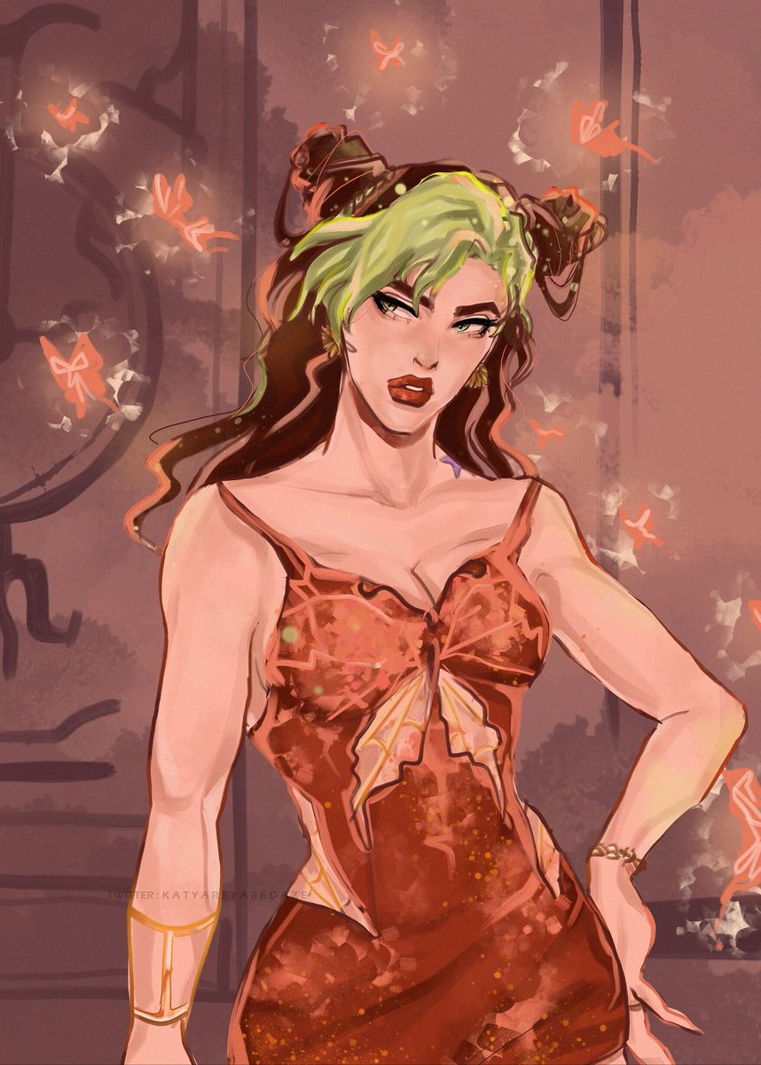 Katyareyaredaze's tweet photo. and now. classy jolyne. do you agree ? 🦋

please don't qrt !! 🙌🏽
#jjba https://t.co/STpB7F9Q3o