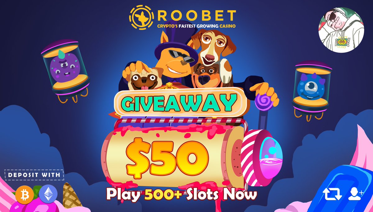 Lepajee's tweet photo. 50$ ETH Giveaway 🤡💸🤡💸🤡

To enter : 

Follow me &amp; @Roobet
Retweet &amp; Tag 2 friends 

72h 🤡💸🤡💸🤡 https://t.co/9FRFdC807N